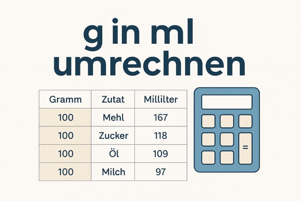 gramm in ml umrechnen