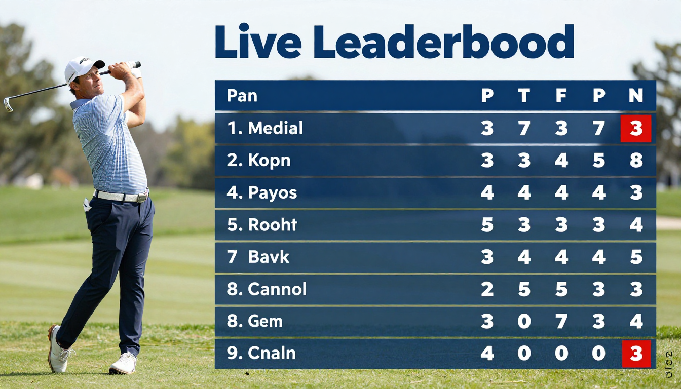 pga tour live leaderboard